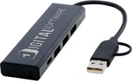 Miniatyrbilde 7 av Solid svart Tekiō Rise RCS Resirkulert Aluminium USB 2.0 Hub