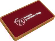 Miniatyrbilde 3 av Mellomrød/Tre SCX.design P36 5000 mAh Lysende Logo Trådløs Powerbank