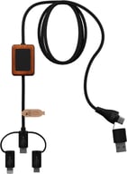 Miniatyrbilde 2 av Solid svart SCX.design C46 5-i-1 CarPlay Ladekabel