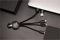 Miniatyrbilde 3 av Solid svart SCX.design C14 15 W 5-i-1 Ladekabel