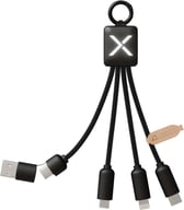 Miniatyrbilde 1 av Solid svart SCX.design C13 15 W 5-i-1 Ladekabel