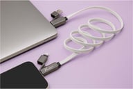 Miniatyrbilde 6 av Grå SCX.design SCX.design C58 60 W magnetisk flat ladekabel