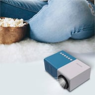 Miniatyrbilde 3 av Blå/Hvit Prixton Cinema Miniprojektor