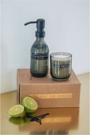 Miniatyrbilde 3 av Skogsgrønn WELLmark Discovery 200 ml Mørk Ravduft Håndsåpe og 150 g Duftlys