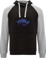 Miniatyrbilde 2 av Lynggrå/Flaskegrønn Roly Badet Tofarget Hettegenser Barn