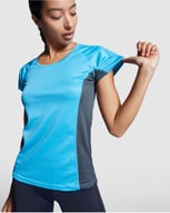 Miniatyrbilde 3 av Fluor oransje/Solid svart Roly Shanghai Teknisk T-skjorte Dame