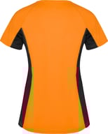 Miniatyrbilde 1 av Fluor oransje/Solid svart Roly Shanghai Teknisk T-skjorte Dame