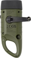 Miniatyrbilde 5 av Militærgrønn STAC Helios Solcelledynamo Lommelykt med Karabinkrok