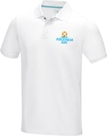 Miniatyrbilde 3 av Hvit Elevate Graphite økologisk polo herre