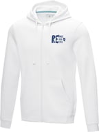 Miniatyrbilde 4 av Hvit Elevate Ruby organisk resirkulert hettejakke herre