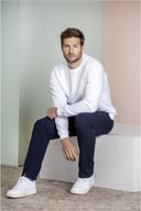 Miniatyrbilde 4 av Marineblå Elevate Jasper organisk resirkulert rund hals genser herre