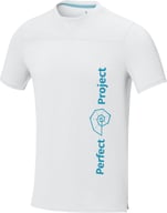 Miniatyrbilde 3 av Hvit Elevate Borax GRS resirkulert cool fit t-skjorte for herre