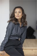 Miniatyrbilde 5 av Lys blå Elevate Cuprite langermet økologisk skjorte for dame