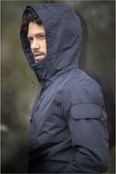 Miniatyrbilde 6 av Marineblå Elevate Kai GRS resirkulert sirkulær lett jakke unisex