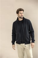 Miniatyrbilde 5 av Havregryn Elevate Galena unisex Aware™ resirkulert genser med hel glidelås