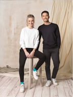 Miniatyrbilde 5 av Blå Elevate Ponoka langermet økologisk t-skjorte for menn