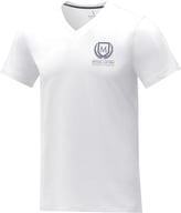 Miniatyrbilde 3 av Hvit Elevate Somoto kortermet t-skjorte med V-hals for herre