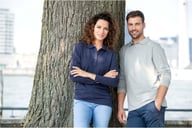 Miniatyrbilde 7 av Grå melert Elevate Oakville Langermet  Poloskjorte