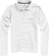 Miniatyrbilde 4 av Grå melert Elevate Oakville langermet polo dame