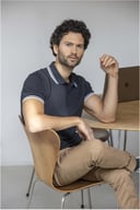 Miniatyrbilde 5 av Hvit Elevate Amarago kortermet polo med kontrastfarge herre