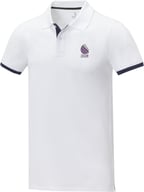 Miniatyrbilde 4 av Hvit Elevate Morgan kortermet polo med kontrastfarge herre