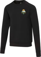 Miniatyrbilde 3 av Solid svart Elevate Yukon unisex interlock treningsgenser med rund hals