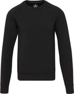 Miniatyrbilde 1 av Solid svart Elevate Yukon unisex interlock treningsgenser med rund hals