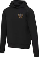 Miniatyrbilde 3 av Solid svart Elevate Danali unisex interlock trenings hettegenser