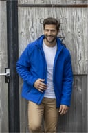 Miniatyrbilde 4 av Blå Elevate Notus resirkulert softshelljakke herre