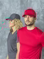 Miniatyrbilde 4 av Blå Elevate Cerus 6-panel cool fit cap