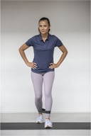 Miniatyrbilde 6 av Blå Elevate Deimos kortermet cool fit polo dame