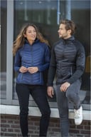 Miniatyrbilde 3 av Marineblå Elevate Banff Hybrid vattert jakke herre