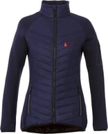 Miniatyrbilde 2 av Marineblå Elevate Banff Hybrid vattert jakke dame