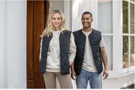 Miniatyrbilde 4 av Solid svart Elevate Quartz GRS resirkulert unisex vattert vest