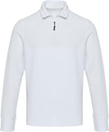 Miniatyrbilde 1 av Hvit Elevate Zeus Bomull Half-Zip Langermet  Poloskjorte