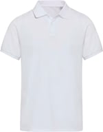 Miniatyrbilde 1 av Hvit Elevate Beryl 220 g/m² kortermet OCS organisk resirkulert unisex polo