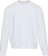 Miniatyrbilde 1 av Hvit Elevate Boris Økologisk Bomull Oversized Collegegenser