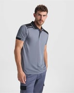 Miniatyrbilde 6 av Bly/Oransje Roly WRK Samurai 160 g/m2 antibakteriell kortermet unisex polo