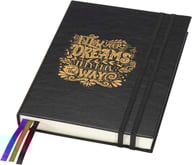 Miniatyrbilde 6 av Solid svart JournalBooks Alder A5 Notatbok med Hardt Omslag