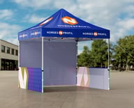 Miniatyrbilde 8 av Trykk på én side av veggene Telt Popup 3 x 3 meter inkl tak, bakvegg og to halvvegger