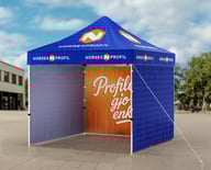 Miniatyrbilde 8 av Trykk på én side av veggene Telt Popup 3 x 3 meter inkl tak og tre vegger