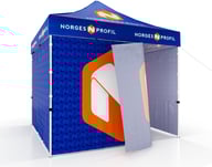 Miniatyrbilde 1 av Trykk på én side av veggene Telt Popup 3 x 3 meter inkl tak og fire vegger