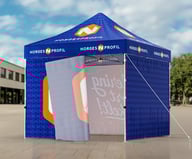 Miniatyrbilde 8 av Trykk på én side av veggene Telt Popup 3 x 3 meter inkl tak og fire vegger
