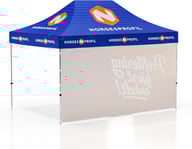 Miniatyrbilde 5 av Trykk på én side av vegg Telt Popup 4,5 x 3 meter inkl tak og bakvegg