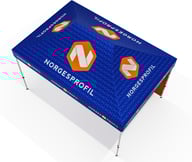 Miniatyrbilde 4 av Trykk på én side av vegg Telt Popup 4,5 x 3 meter inkl tak og bakvegg