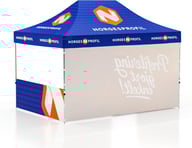 Miniatyrbilde 5 av Trykk på én side av veggene Telt Popup 4,5 x 3 meter inkl tak, bakvegg og to halvvegger