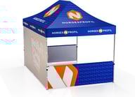 Miniatyrbilde 11 av Trykk på én side av veggene Telt Popup 4,5 x 3 meter inkl tak, bakvegg og to halvvegger