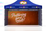 Miniatyrbilde 2 av Trykk på én side av veggene Telt Popup 4,5 x 3 meter inkl tak og tre vegger