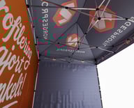 Miniatyrbilde 3 av Trykk på én side av veggene Telt Popup 4,5 x 3 meter inkl tak og tre vegger