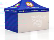 Miniatyrbilde 5 av Trykk på én side av veggene Telt Popup 4,5 x 3 meter inkl tak og fire vegger